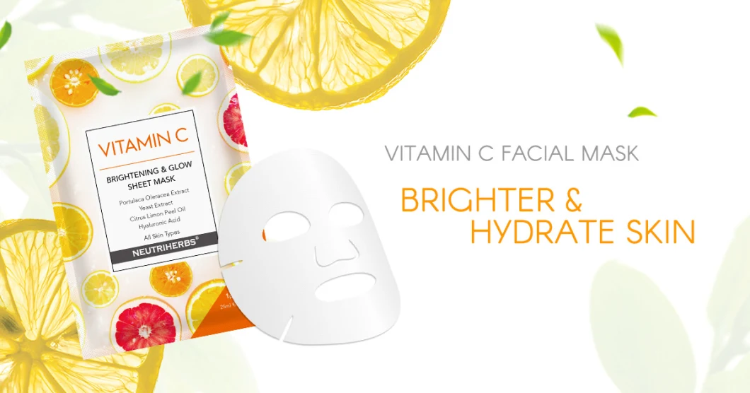 Wholesale Cosmetics Vitamin C Besting Selling Collagen Whitening Face Care Mask